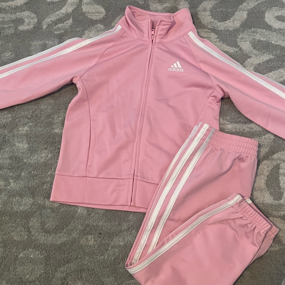 Toddler Girl Adidas Pink Track Suit